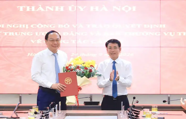 Thứ trưởng Bộ Nông nghiệp và Môi trường Lê Công Thành làm trợ lý Bí thư Hà Nội