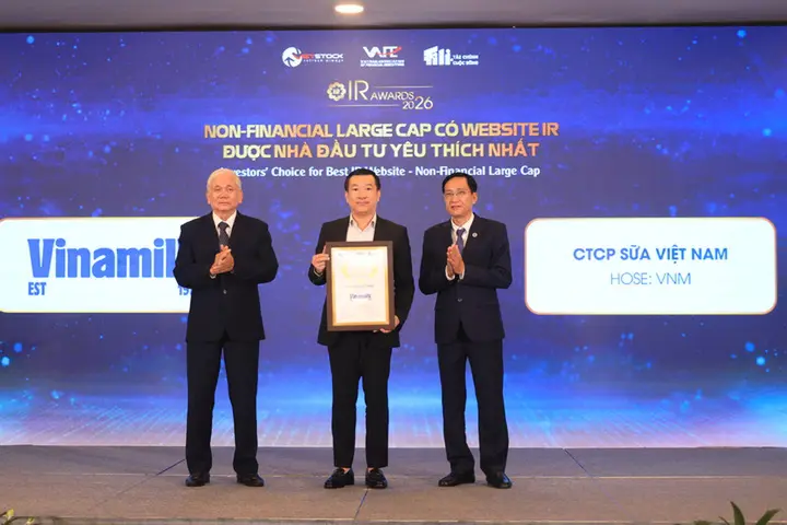 Từ minh bạch đến niềm tin: Vinamilk nhận cú đúp giải thưởng IR Awards 2026