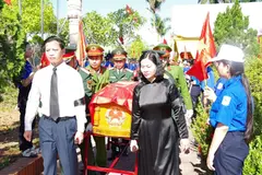 Quảng Trị truy điệu, an táng 30 hài cốt liệt sĩ vừa được quy tập