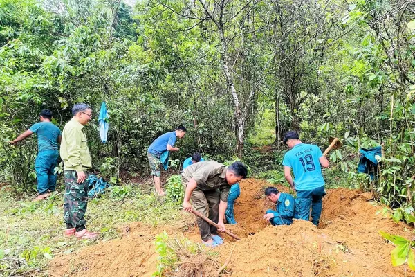 Tìm thấy 3 hài cốt liệt sĩ ở đầu nguồn suối Nước No, Quảng Ngãi