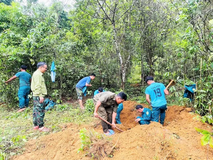 Tìm thấy 3 hài cốt liệt sĩ ở đầu nguồn suối Nước No, Quảng Ngãi