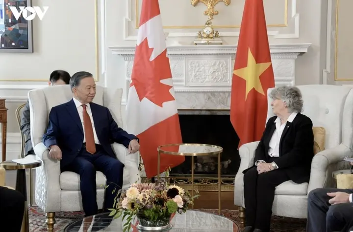 Tổng Bí thư, Chủ tịch nước Tô Lâm hội kiến Toàn quyền Canada Louise Arbour