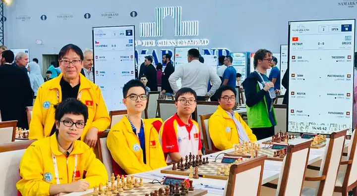 Cờ vua Việt Nam giành huy chương vàng nhóm B tại Olympiad 2026