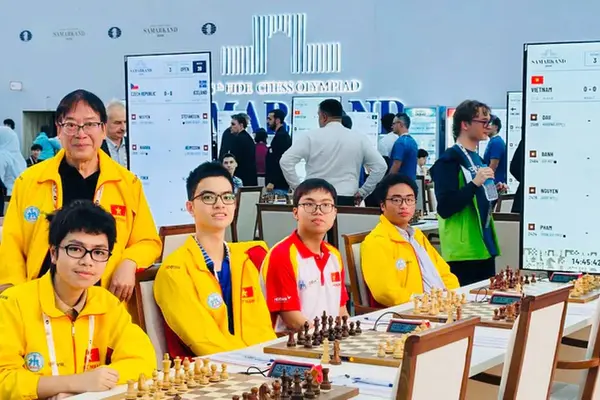 Cờ vua Việt Nam giành huy chương vàng nhóm B tại Olympiad 2026