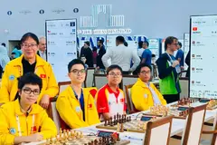 Cờ vua Việt Nam giành huy chương vàng nhóm B tại Olympiad 2026