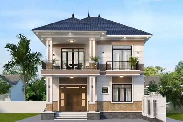 Xây nhà mái Nhật 2 tầng 75m² hết bao nhiêu tiền?
