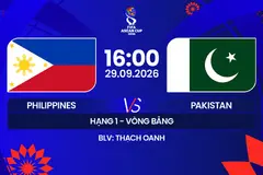 Link xem trực tiếp bóng đá Philippines vs Pakistan 16h ngày 29/9, FIFA ASEAN Cup