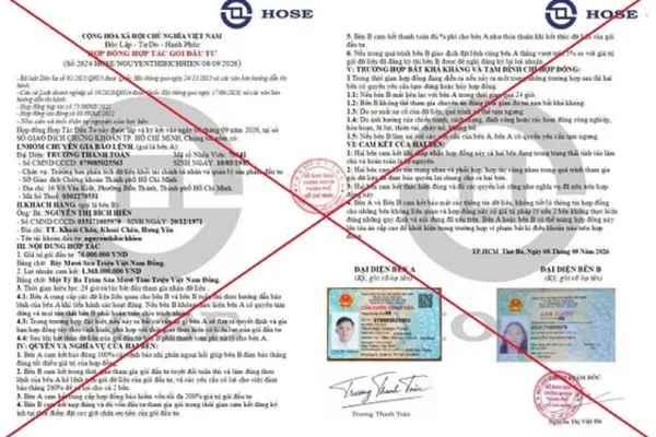 HOSE cảnh báo chiêu giả mạo logo, làm giả chữ ký lãnh đạo để lừa nhà đầu tư