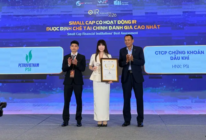 PSI nhận cú đúp giải thưởng danh giá tại IR Awards 2026