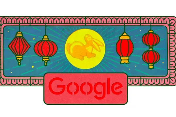 Đón Tết Trung thu năm 2026, Google Doodle đổi ảnh đại diện chú thỏ cung trăng