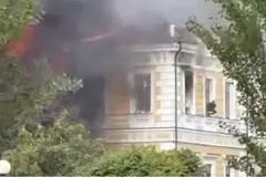 UAV đánh trúng tòa nhà Viện Hàn lâm Khoa học Ukraine ở Kiev