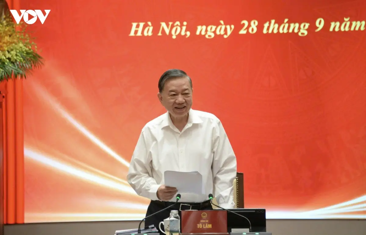 Tổng Bí thư, Chủ tịch nước Tô Lâm chủ trì phiên họp về hoàn thiện thể chế
