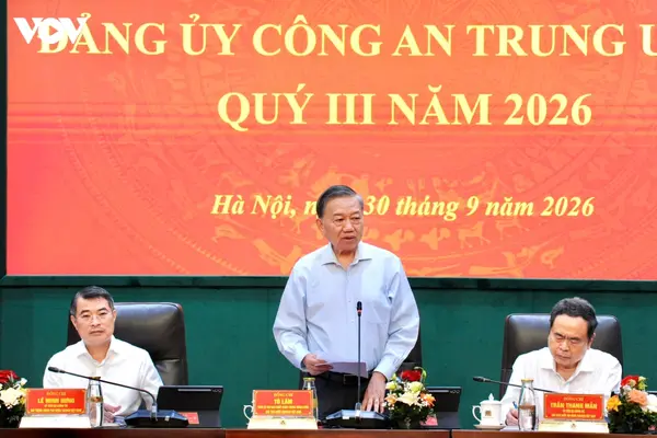 Tổng Bí thư, Chủ tịch nước Tô Lâm dự Hội nghị Đảng ủy Công an Trung ương