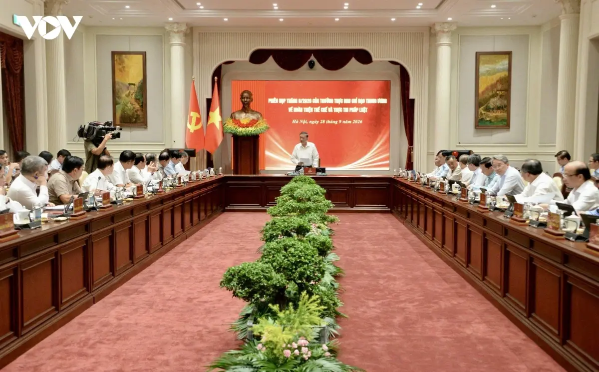 Tổng Bí thư, Chủ tịch nước Tô Lâm chủ trì phiên họp về hoàn thiện thể chế