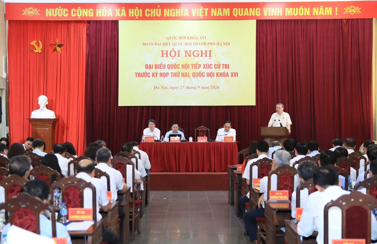 Tổng Bí thư, Chủ tịch nước Tô Lâm tiếp xúc cử tri 10 phường của Hà Nội