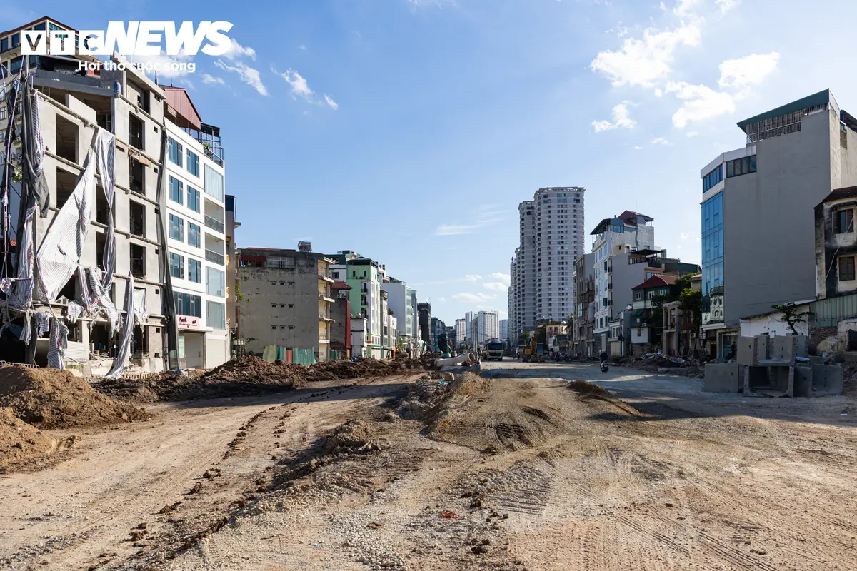 Hà Nội: Toàn cảnh Vành đai 2,5 đoạn Cầu Giấy tăng tốc về đích dịp 10/10