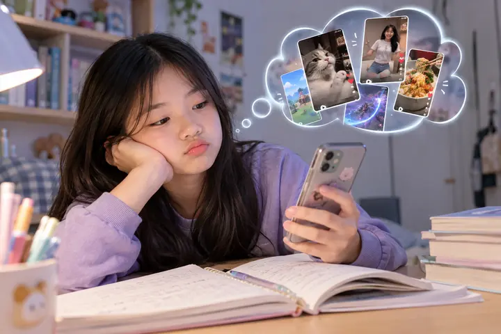 Trẻ 'nghiện' video ngắn: Gọi không thưa, ngồi học 5 phút đã nản