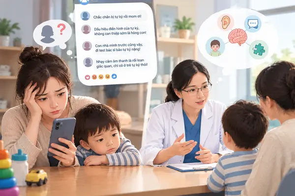 Lên mạng hỏi chuyện con chậm nói, mẹ trẻ bị dọa 'tự kỷ', mất chục triệu tiền oan