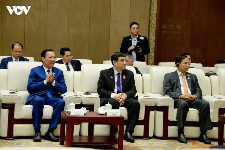 Chủ tịch Quốc hội Trần Thanh Mẫn tiếp Bí thư Tỉnh ủy Thiểm Tây