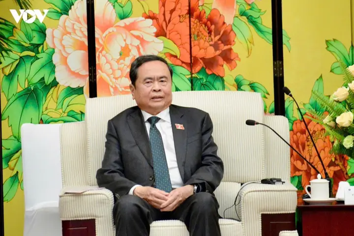 Chủ tịch Quốc hội Trần Thanh Mẫn tiếp Bí thư Tỉnh ủy Thiểm Tây