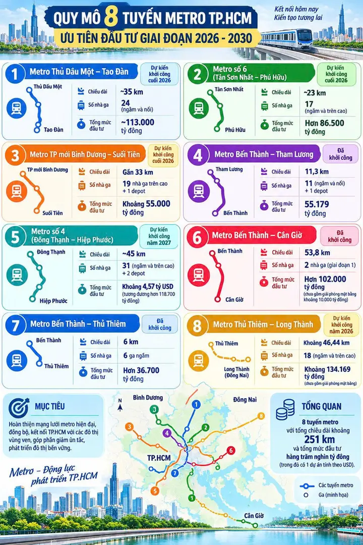 TP.HCM xây 500km metro, cơ hội để công ty Việt 'chạm tay' vào đường ray, toa tàu