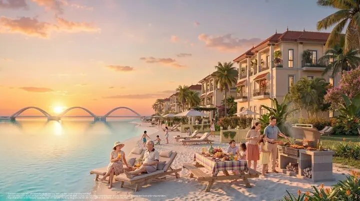 Giải mã vị trí 'hàng ghế đầu' chạm mặt nước của biệt thự Vinhomes Green Paradise