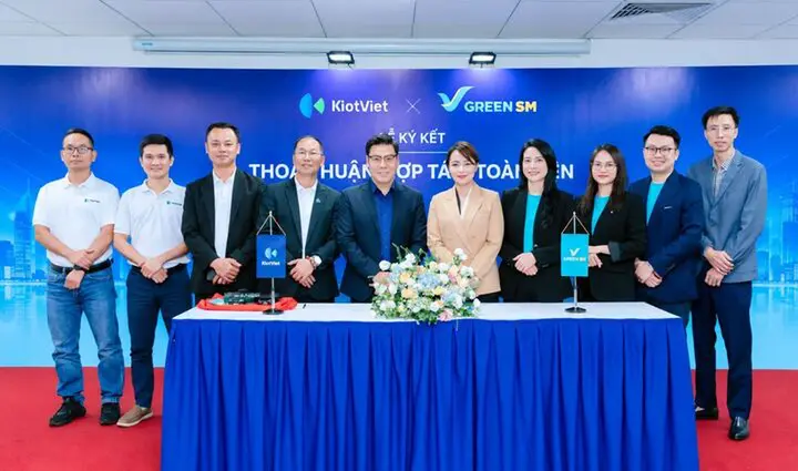 Green SM và KiotViet ký hợp tác chiến lược, mở rộng kinh doanh và giao nhận xanh