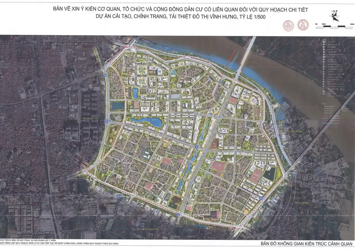 Tái thiết đô thị Vĩnh Hưng: Dự kiến hơn 14ha đất cho tái định cư và nhà ở xã hội