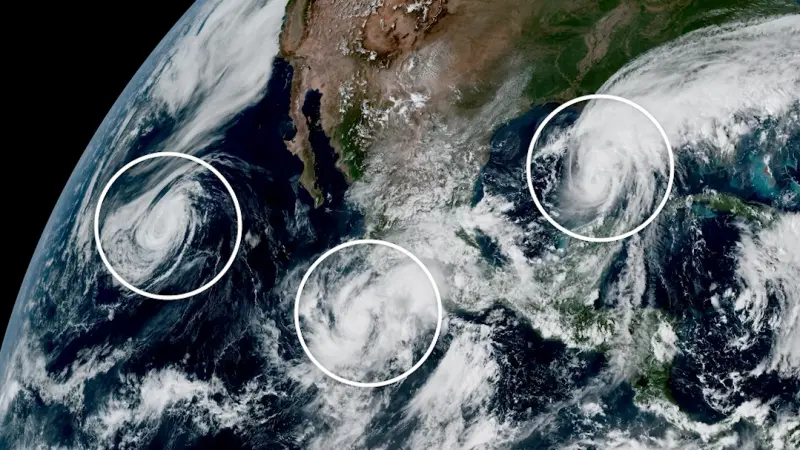 Mỹ đối mặt 3 cơn bão giữa cảnh báo El Nino