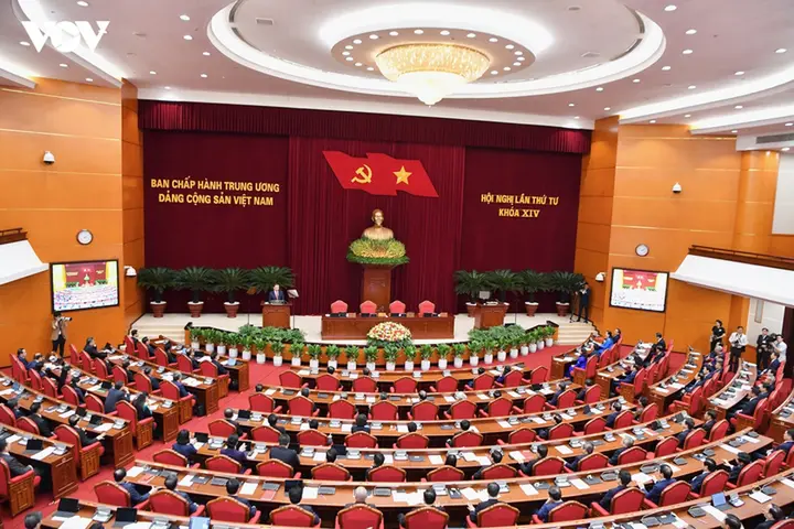 Toàn cảnh bế mạc Hội nghị lần thứ tư Ban Chấp hành Trung ương Đảng khóa XIV