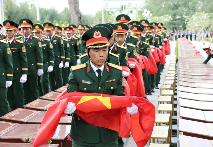 Cần Thơ tổ chức Lễ viếng, truy điệu và an táng 120 hài cốt liệt sĩ