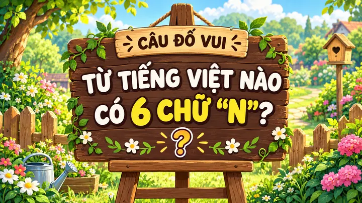 Một từ tiếng Việt có tới 6 chữ 'N', bạn đoán ra không?