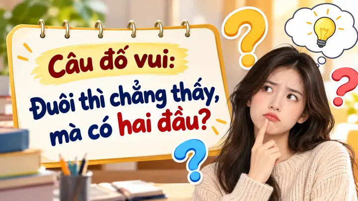 Câu đố 'Đuôi chẳng thấy, có hai đầu': Đáp án khiến nhiều người bất ngờ