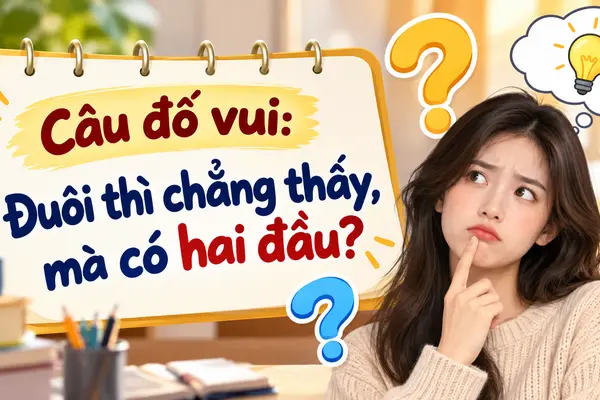 Câu đố 'Đuôi chẳng thấy, có hai đầu': Đáp án khiến nhiều người bất ngờ