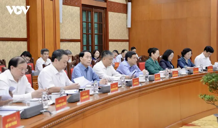 Tổng Bí thư, Chủ tịch nước Tô Lâm làm việc với Đảng ủy Chính phủ