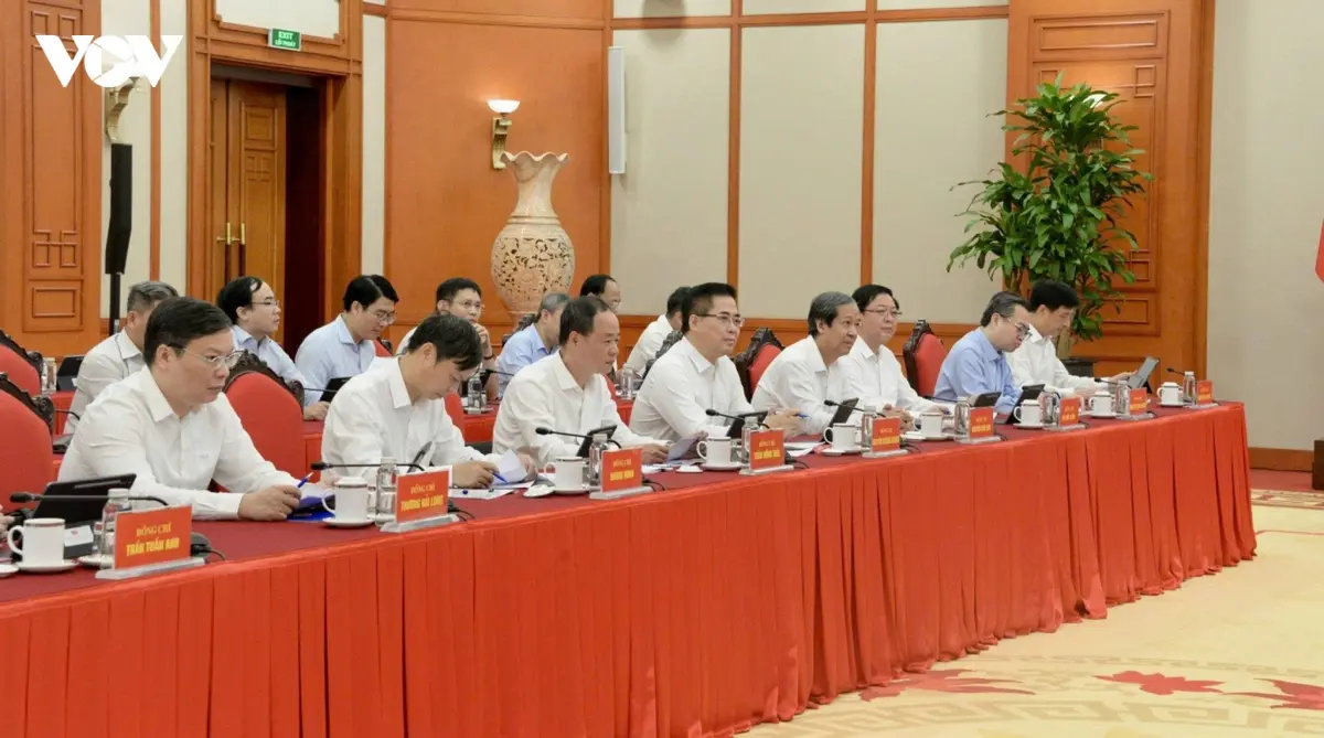 Tổng Bí thư, Chủ tịch nước làm việc với Ban Chính sách, chiến lược Trung ương