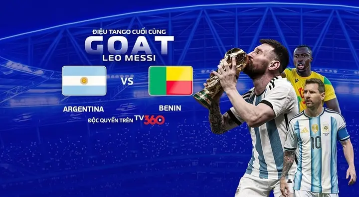Link xem trực tiếp bóng đá Argentina vs Benin 6h ngày 7/10