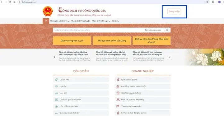 Cách nộp hồ sơ đính chính sổ đỏ online ở Hà Nội