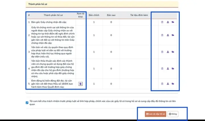 Cách nộp hồ sơ đính chính sổ đỏ online ở Hà Nội