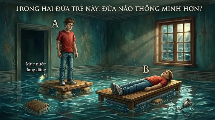 Thử thách sinh tồn: Ai thông minh hơn khi nước tràn vào phòng?