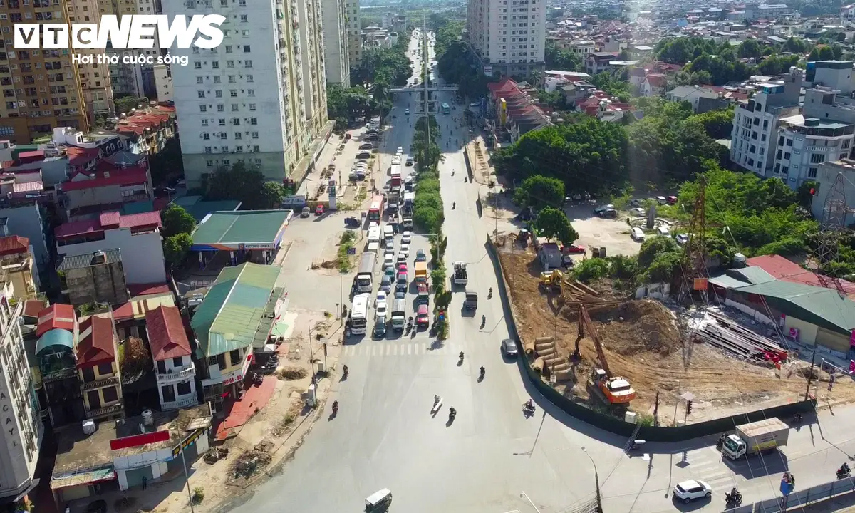 Nút giao 786 tỷ đồng ở Hà Nội đúc phiến dầm đầu tiên sau nhiều năm đình trệ