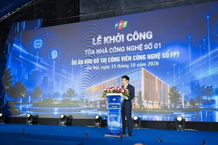Khởi công tòa nhà đầu tiên tại Khu đô thị Công viên công nghệ số FPT
