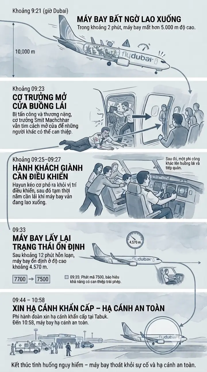 Cơ phó trên chuyến bay của Flydubai có thể bị kết án tử hình