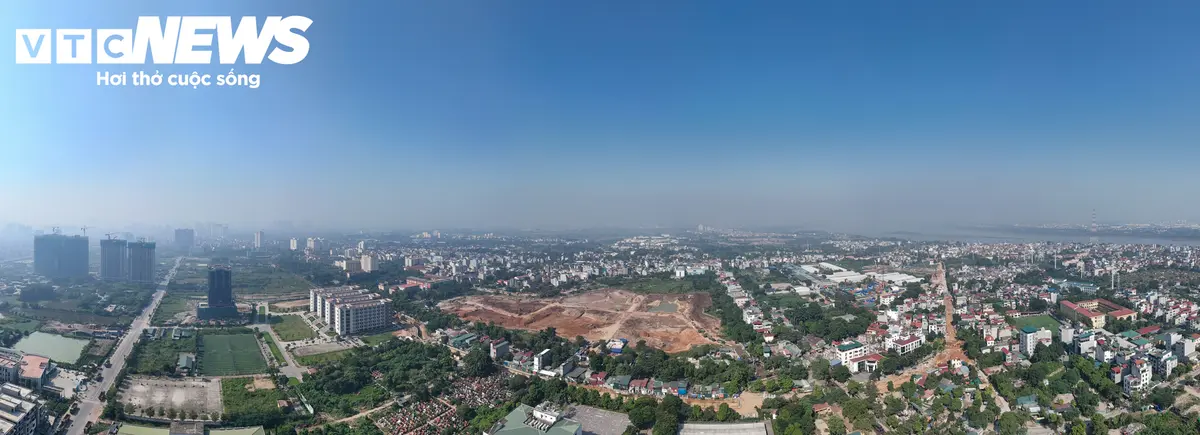 Công trường hồ điều hòa gần 500 tỷ đồng ở cửa ngõ phía Bắc Hà Nội