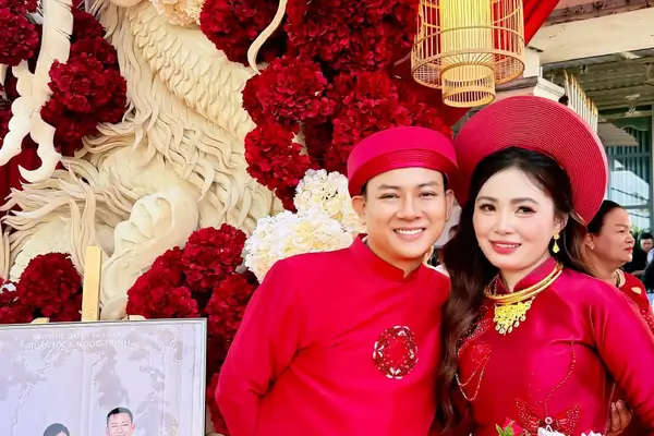 Hoài Lâm đón cô dâu Ngọc Trinh về nhà
