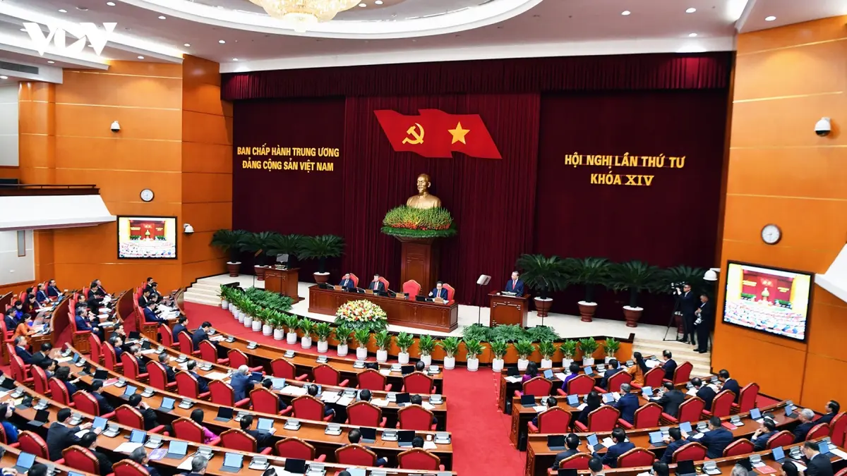 Toàn cảnh Khai mạc Hội nghị lần thứ tư Ban Chấp hành Trung ương Đảng khoá XIV