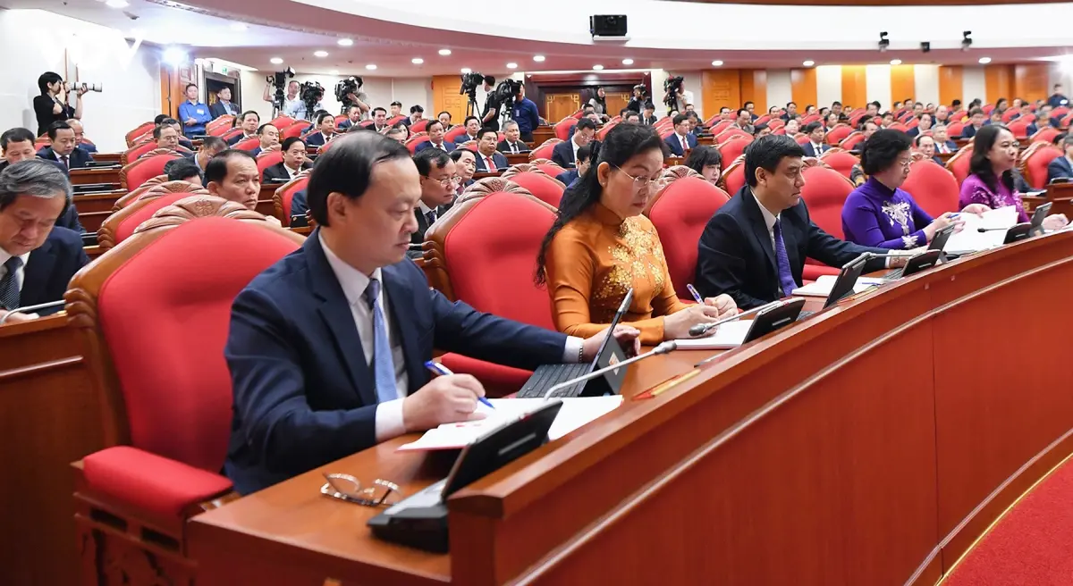 Toàn cảnh Khai mạc Hội nghị lần thứ tư Ban Chấp hành Trung ương Đảng khoá XIV