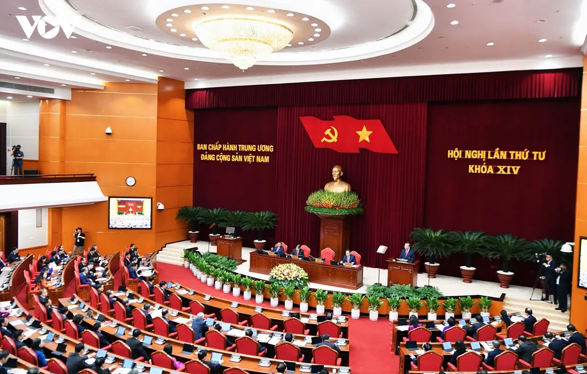 Toàn cảnh Khai mạc Hội nghị lần thứ tư Ban Chấp hành Trung ương Đảng khoá XIV