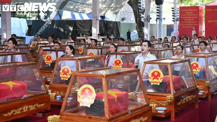 Tổng duyệt lễ truy điệu hài cốt liệt sĩ được tìm thấy tại CV Lê Thị Riêng
