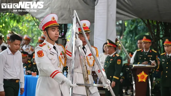 Tổng duyệt lễ truy điệu hài cốt liệt sĩ được tìm thấy tại CV Lê Thị Riêng